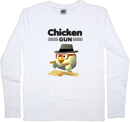 Футболка з Довгим Рукавом Чоловіча - Chicken Gun 1 - Mfest