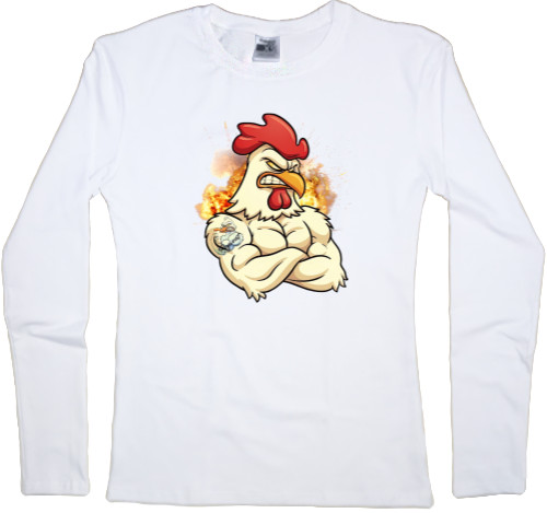 Women's Longsleeve Shirt - Chicken Gun 8 - Mfest