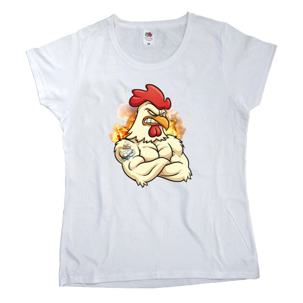 Women's T-shirt Fruit of the loom - Chicken Gun 8 - Mfest