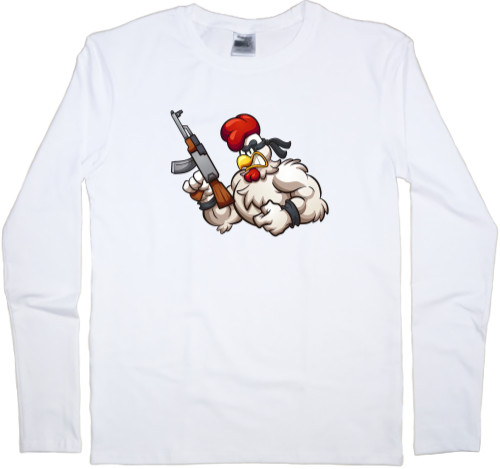 Men's Longsleeve Shirt - Chicken Gun 7 - Mfest