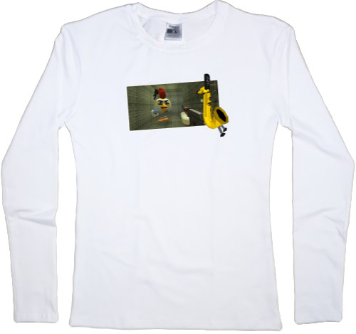 Women's Longsleeve Shirt - Chicken Gun 6 - Mfest