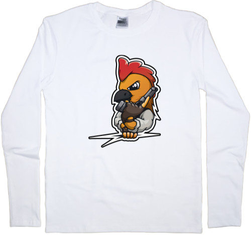 Men's Longsleeve Shirt - Chicken Gun 5 - Mfest