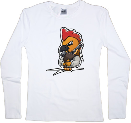 Women's Longsleeve Shirt - Chicken Gun 5 - Mfest