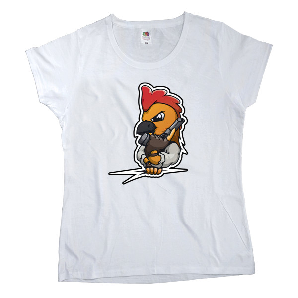 Women's T-shirt Fruit of the loom - Chicken Gun 5 - Mfest