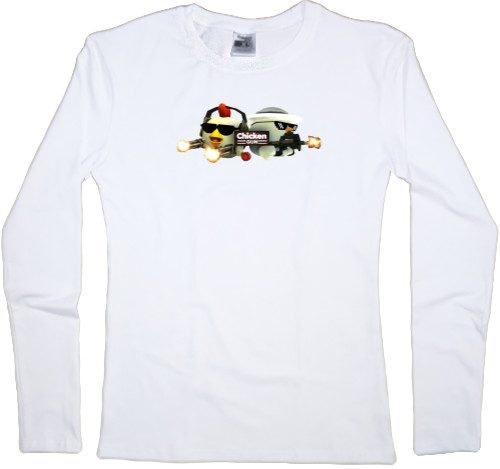 Women's Longsleeve Shirt - Chicken Gun 2 - Mfest