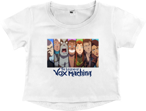 Women's Cropped Premium T-Shirt - The legend of vox machina - Mfest