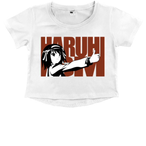 Kids' Premium Cropped T-Shirt - Suzumiya Haruhi 2 - Mfest