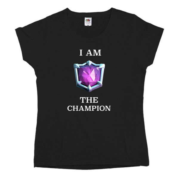 Women's T-shirt Fruit of the loom - I am the champion - Mfest