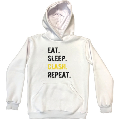 Unisex Hoodie - Eat Sleep Clash Repeat - Mfest