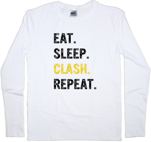 Лонгслив Мужской - Eat Sleep Clash Repeat - Mfest