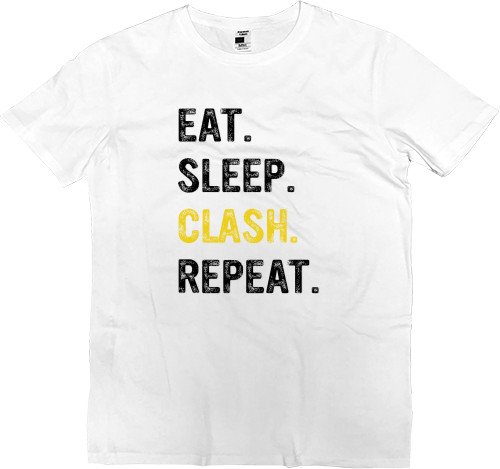 Men’s Premium T-Shirt - Eat Sleep Clash Repeat - Mfest