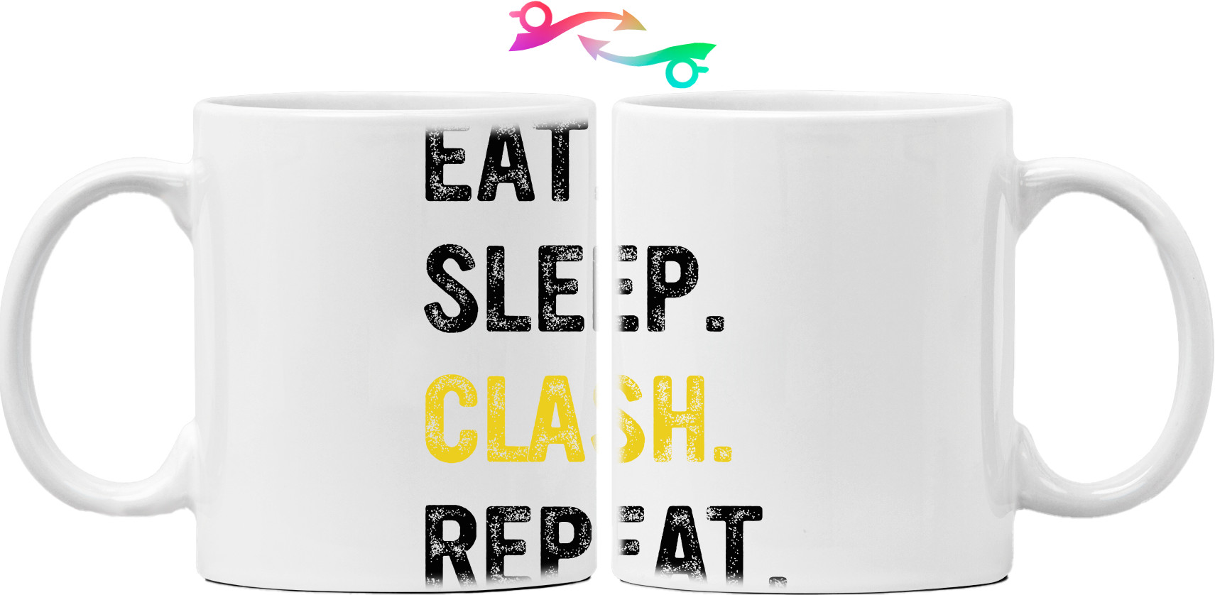 Mug - Eat Sleep Clash Repeat - Mfest