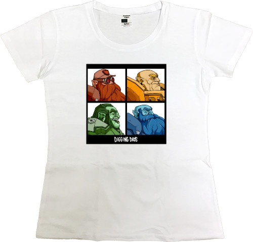 Women's Premium T-Shirt - Deep rock galactic Gorillaz - Mfest