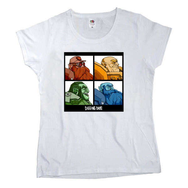 Women's T-shirt Fruit of the loom - Deep rock galactic Gorillaz - Mfest