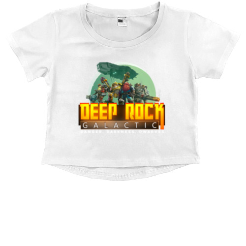 Kids' Premium Cropped T-Shirt - deep rock galactic 5 - Mfest