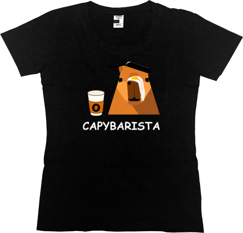 Капібара  - Футболка Преміум Жіноча - Capybarista - Mfest