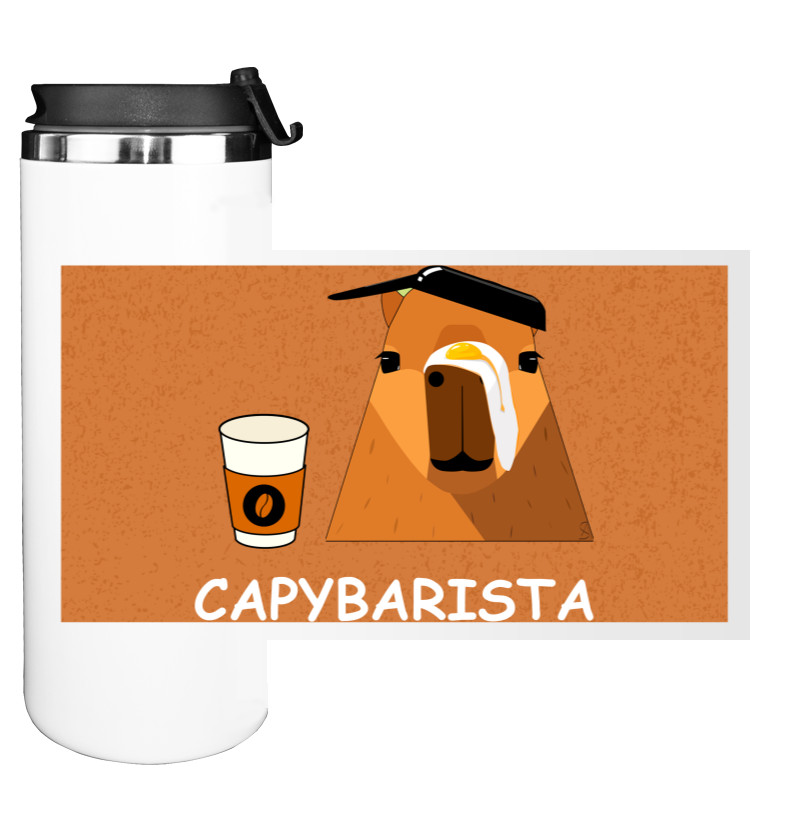 Water Bottle on Tumbler - Capybarista - Mfest