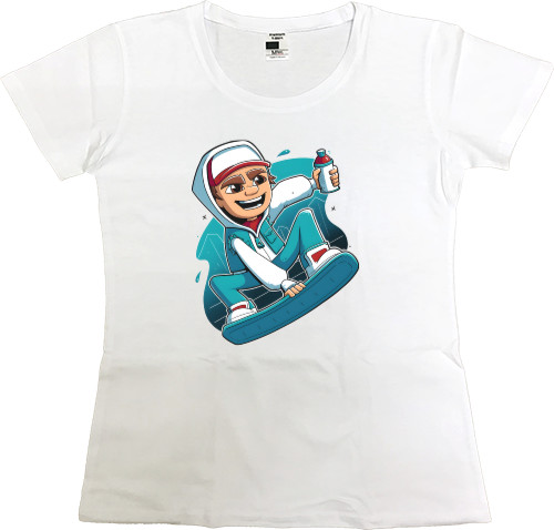 Subway Surfers - Women's Premium T-Shirt - Subway surfers Jake - Mfest