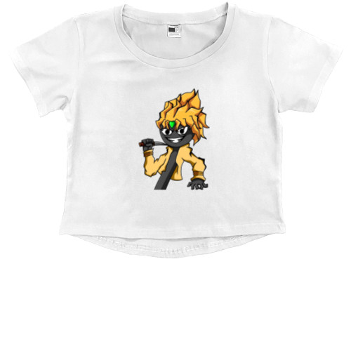 Kids' Premium Cropped T-Shirt - STICK-WARS - Mfest