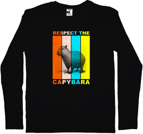 Футболка з Довгим Рукавом Дитяча - RESPECT THE CAPYBARA - Mfest