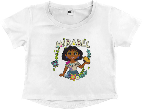 Women's Cropped Premium T-Shirt - Mirabel Madrigal 3 - Mfest