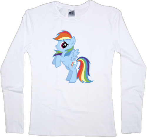 Women's Longsleeve Shirt - My little pony Rainbow Dash - Mfest