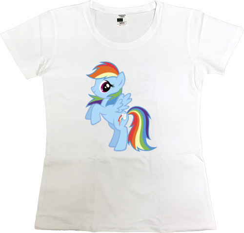 Women's Premium T-Shirt - My little pony Rainbow Dash - Mfest