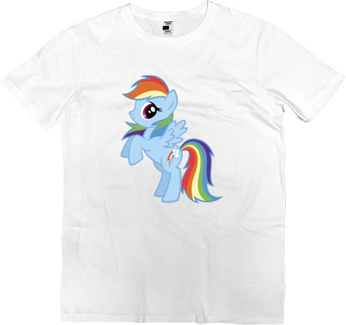 Men’s Premium T-Shirt - My little pony Rainbow Dash - Mfest