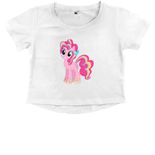 Kids' Premium Cropped T-Shirt - My little pony Pinkie Pie - Mfest