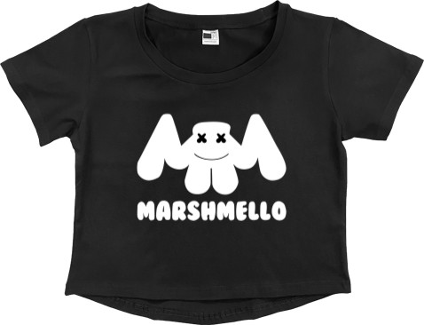 Women's Cropped Premium T-Shirt - Marshmallow 25 - Mfest