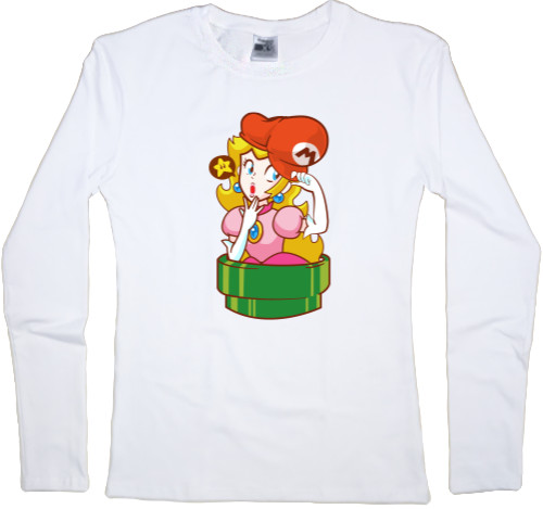 Women's Longsleeve Shirt - Princess Peach - Mfest