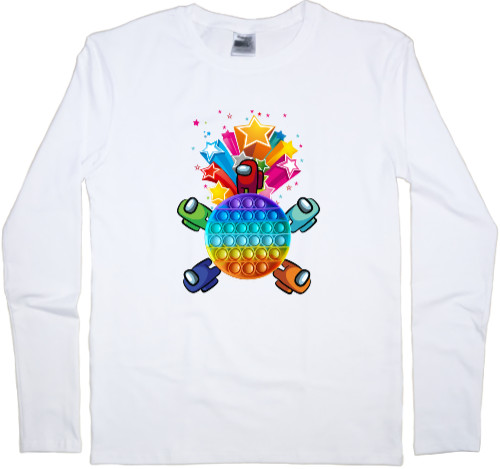 Kids' Longsleeve Shirt - Pop it and Among as - Mfest