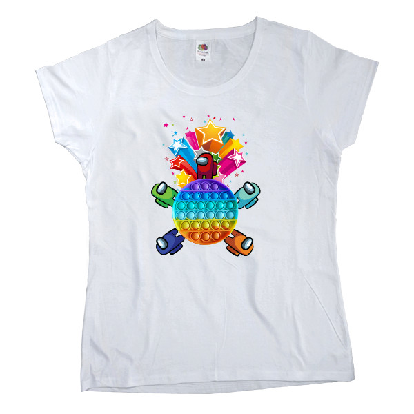 Women's T-shirt Fruit of the loom - Pop it and Among as - Mfest