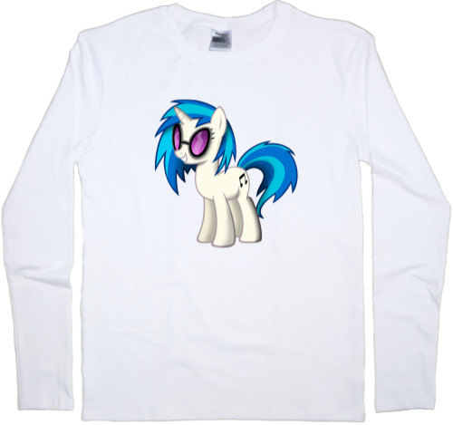 Men's Longsleeve Shirt - pony disc jockey - Mfest