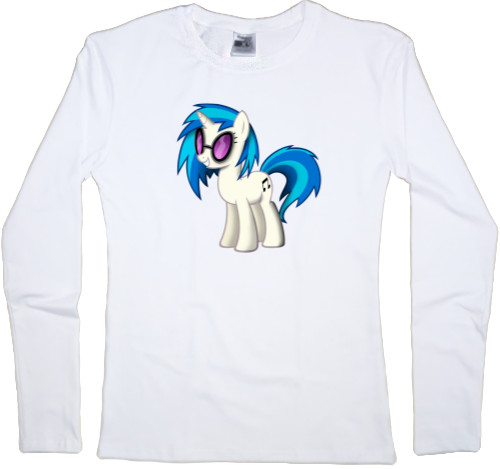 Women's Longsleeve Shirt - pony disc jockey - Mfest