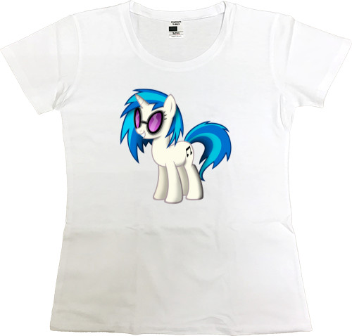 Women's Premium T-Shirt - pony disc jockey - Mfest