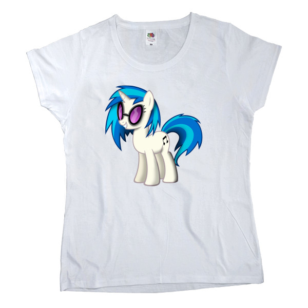 Women's T-shirt Fruit of the loom - pony disc jockey - Mfest