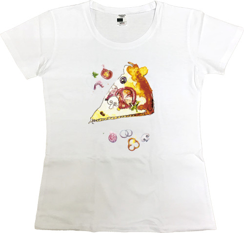 Women's Premium T-Shirt - Pizza 2 - Mfest