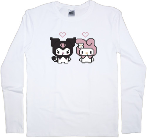 Kids' Longsleeve Shirt - Pixel Kurom - Mfest