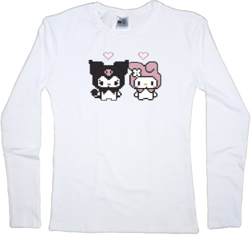 Women's Longsleeve Shirt - Pixel Kurom - Mfest