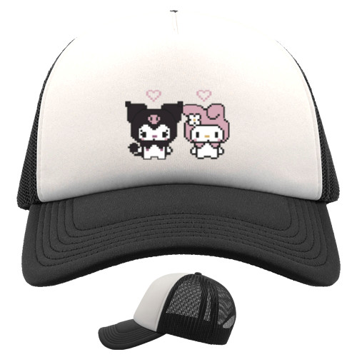 Kids' Trucker Cap - Pixel Kurom - Mfest