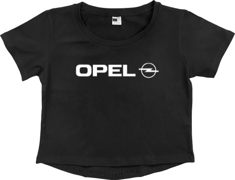 Women's Cropped Premium T-Shirt - Opel 3 - Mfest