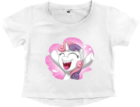 Women's Cropped Premium T-Shirt - My Little Pony Friendship is amazing - Mfest