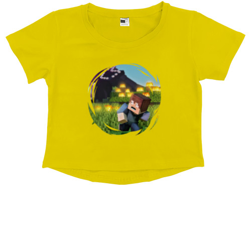 Minecraft - Kids' Premium Cropped T-Shirt - Minecraft 35 - Mfest