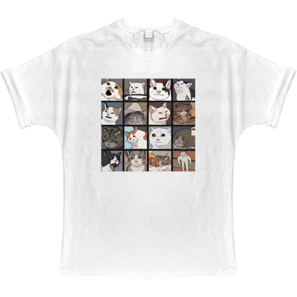 T-shirt Oversize - Meme Cats - Mfest