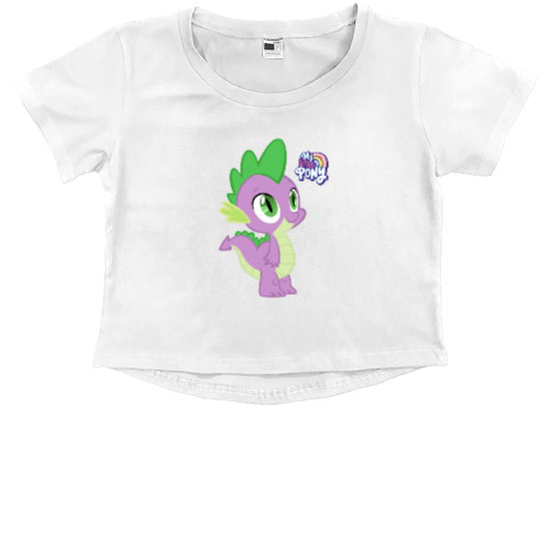 Kids' Premium Cropped T-Shirt - Spike My Little Pony - Mfest