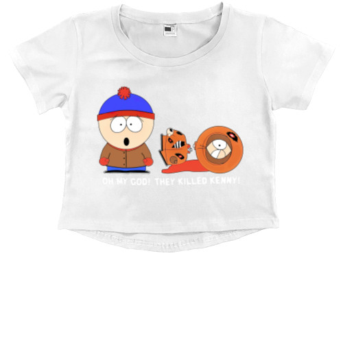 Kids' Premium Cropped T-Shirt - SOUTH PARK 14 - Mfest