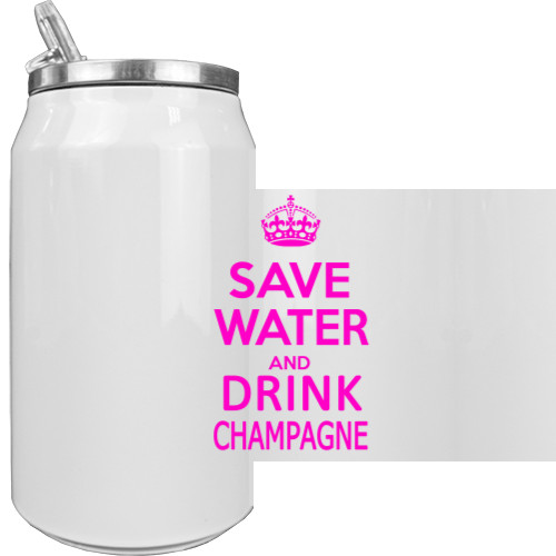 Термобанка - Save water and drink champagne - Mfest