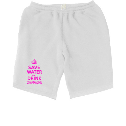 Kids' Shorts - Save water and drink champagne - Mfest