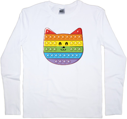 Men's Longsleeve Shirt - POP IT Cat - Mfest